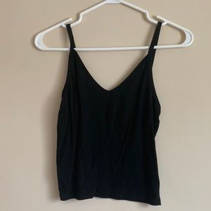 FREE ✨ Black Ribbed Tank Top